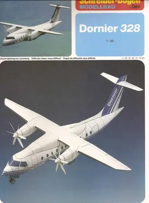 [Schreiber-Bogen 72425] Dornier 328-52纸模网 - 海量纸模型图纸下载