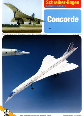 [Schreiber-Bogen 72426] Concorde-52纸模网 - 海量纸模型图纸下载