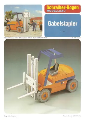 [Schreiber-Bogen 72478] Gabelstapler-52纸模网 - 海量纸模型图纸下载
