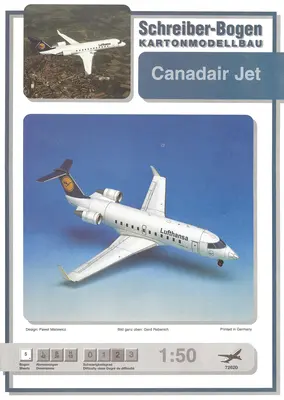 [Schreiber-Bogen 72620] Canadair Jet-52纸模网 - 海量纸模型图纸下载