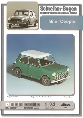 [Schreiber-Bogen 72625] Mini Cooper-52纸模网 - 海量纸模型图纸下载