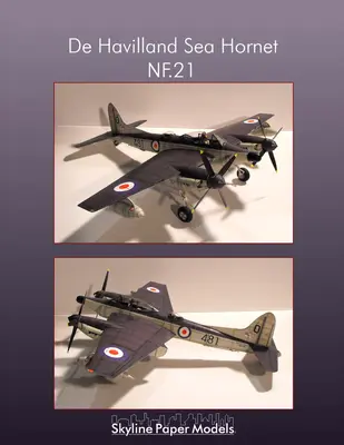 [Skyline Paper Models] De Havilland Sea Hornet NF.21-52纸模网 - 海量纸模型图纸下载