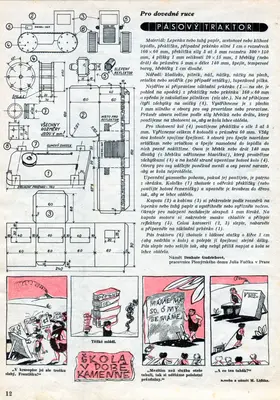 [ABC 1957-01] Pasovy Traktor-52纸模网 - 海量纸模型图纸下载