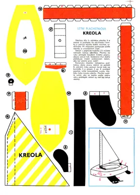 [ABC 1965-11] Letni Plachetnice Kreola-52纸模网 - 海量纸模型图纸下载