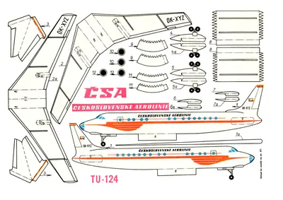 [ABC 1966-07] TU-124-52纸模网 - 海量纸模型图纸下载