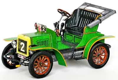 [ABC 1967-04] Veteran Car L&K 1905 Voituretta-52纸模网 - 海量纸模型图纸下载