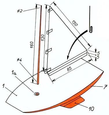 [ABC 1967-18] Sailboat Rekrea & Motel Jednota-52纸模网 - 海量纸模型图纸下载