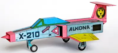 [ABC 1970-01] Experimental Jet Fighter X-210 Alkona-52纸模网 - 海量纸模型图纸下载