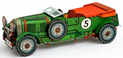 [ABC 1970-17] Veteran Car Bentley Speed Six 1929-52纸模网 - 海量纸模型图纸下载