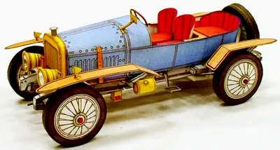 [ABC 1970-19] Veteran Car Hispano Suiza 1919-52纸模网 - 海量纸模型图纸下载