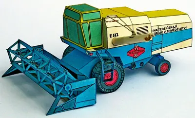 [ABC 1970-23] Combine Harvester E 512-52纸模网 - 海量纸模型图纸下载