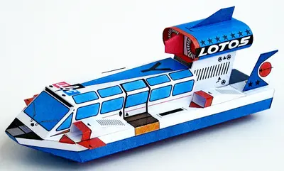 [ABC 1970-24] Experimental Transport Hovercraft - Lotos-52纸模网 - 海量纸模型图纸下载