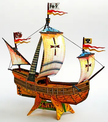 [ABC 1971-23-24] Caravel Pinta-52纸模网 - 海量纸模型图纸下载