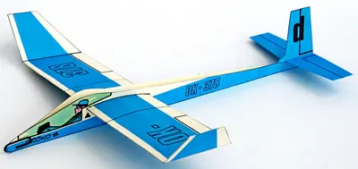 [ABC 1972-19] Hand-Launch Glider OK-378-52纸模网 - 海量纸模型图纸下载