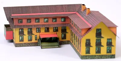 [ABC 1972-24] Hotel Jednota-52纸模网 - 海量纸模型图纸下载