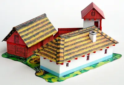 [ABC 1973-07] Slovacko Farmstead from Luhacovice Woods-52纸模网 - 海量纸模型图纸下载
