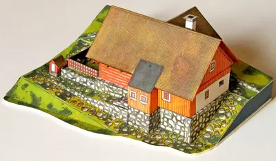 [ABC 1973-08] Weaver's Cottage from Jizera Mountains-52纸模网 - 海量纸模型图纸下载