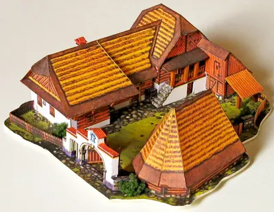 [ABC 1973-12] Farmstead from Sedlec-52纸模网 - 海量纸模型图纸下载