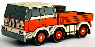 [ABC 1973-18] Tatra 813 Kolos-52纸模网 - 海量纸模型图纸下载