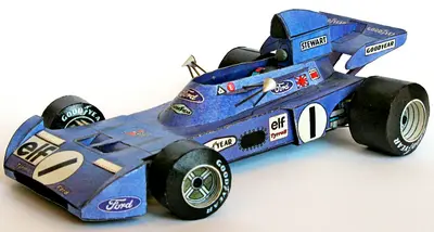 [ABC 1974-01] Tyrrell Ford 005-52纸模网 - 海量纸模型图纸下载