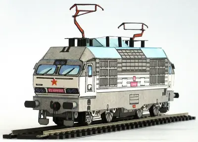 [ABC 1974-02] Electric Locomotive Skoda 55E-52纸模网 - 海量纸模型图纸下载