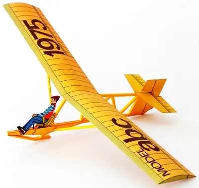 [ABC 1974-09] School Glider Zlin-52纸模网 - 海量纸模型图纸下载