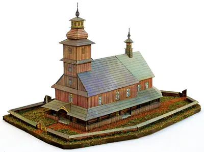 [ABC 1974-10] Church in Sedliste-52纸模网 - 海量纸模型图纸下载