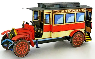 [ABC 1974-14] Bus Laurin & Klement 1907-52纸模网 - 海量纸模型图纸下载