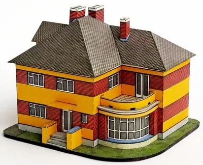 [ABC 1975-12] Villa from 1920-1930-52纸模网 - 海量纸模型图纸下载