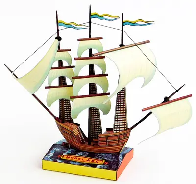 [ABC 1976-10] Shelf-Model Sailboat-52纸模网 - 海量纸模型图纸下载
