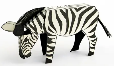 [ABC 1976-14] Zebra-52纸模网 - 海量纸模型图纸下载