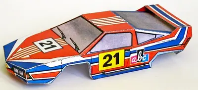 [ABC 1976-21] Slot Car Body (1-32)-52纸模网 - 海量纸模型图纸下载