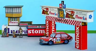 [ABC 1977-09] Slot Car Track Start and Finish-52纸模网 - 海量纸模型图纸下载