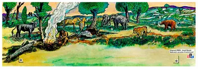 [ABC 1977-12] Diorama Neanderthals in Spis-52纸模网 - 海量纸模型图纸下载