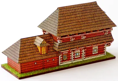 [ABC 1977-23] Painted Buildings from Cicmany-52纸模网 - 海量纸模型图纸下载