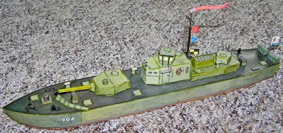 [ABC 1979-14] Soviet River Monitor-52纸模网 - 海量纸模型图纸下载