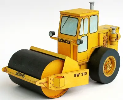 [ABC 1979-15] Road Roller Bomag BW 210-52纸模网 - 海量纸模型图纸下载