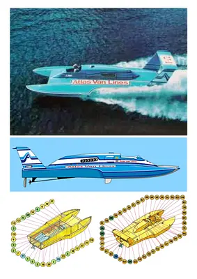 [ABC 1979-21-22] U-1 Unlimited Hydroplane矢量重绘版-52纸模网 - 海量纸模型图纸下载