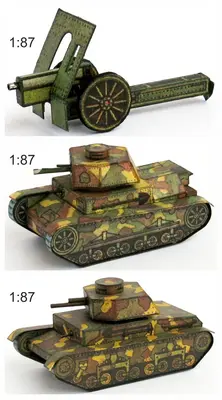 [ABC 1981-02] CKD LT-34 + Skoda LT-35 + 7.5cm Skoda vz.15 Mountain Gun-52纸模网 - 海量纸模型图纸下载