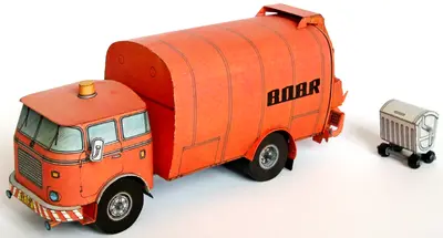 [ABC 1981-06] Refuse Truck Skoda Bobr 11.5-52纸模网 - 海量纸模型图纸下载