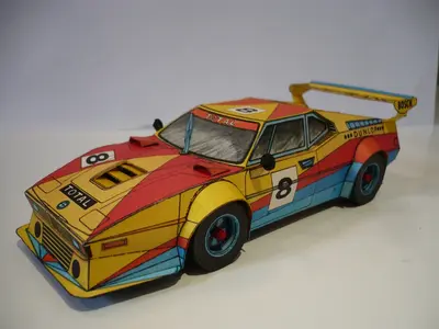 [ABC 1981-11] Racing Car Procar BMW M1矢量重绘版-52纸模网 - 海量纸模型图纸下载
