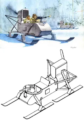 [ABC 1982-11] Motor Sleigh RF 8 GAZ-52纸模网 - 海量纸模型图纸下载