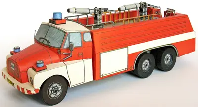 [ABC 1982-24] Fire Tanker Tatra 148 CAS 32-52纸模网 - 海量纸模型图纸下载