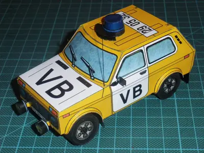 [ABC 1983-05] Lada Niva Dakar 82重涂版-52纸模网 - 海量纸模型图纸下载