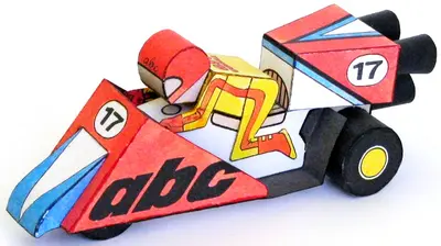 [ABC 1983-06] Experimental Rocket Tricycle-52纸模网 - 海量纸模型图纸下载