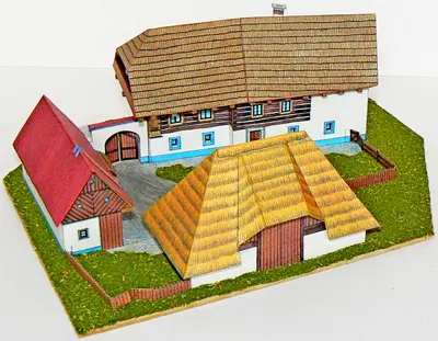 [ABC 1983-15] Spychar's Farmstead from the Sumava Foothills-52纸模网 - 海量纸模型图纸下载