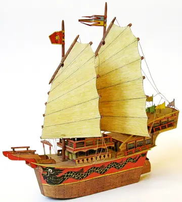 [ABC 1983-18] Chinese Junk and Sampan-52纸模网 - 海量纸模型图纸下载