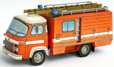 [ABC 1984-06] Avia DVS 12-A30 Fire Response Vehicle-52纸模网 - 海量纸模型图纸下载