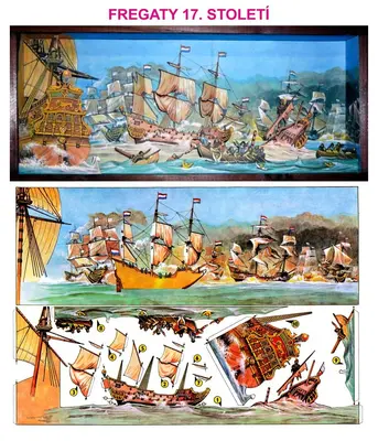 [ABC 1984-11] Picture in a Box Frigates 17th Century-52纸模网 - 海量纸模型图纸下载