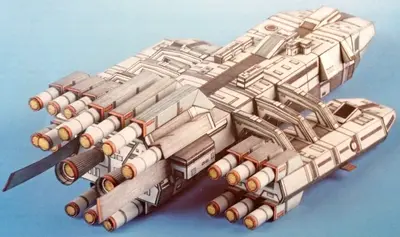 [ABC 1984-24] Spaceship Galaxia-52纸模网 - 海量纸模型图纸下载